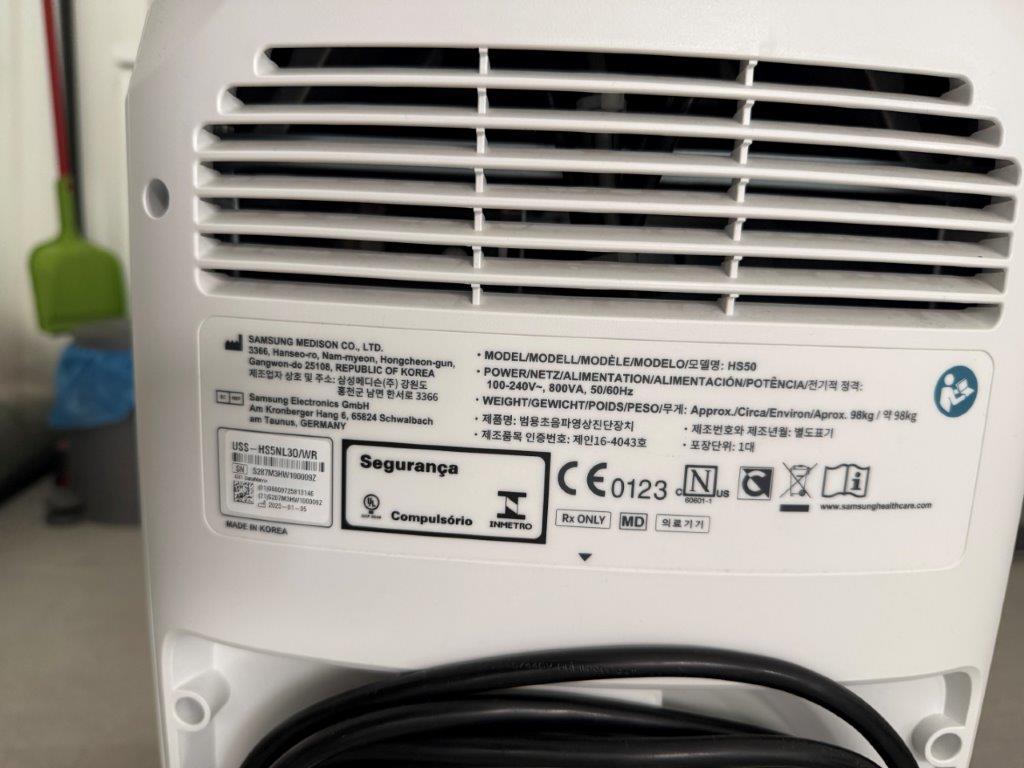 Használt Samsung HS50 ultrahang radiológiai kiépítésben